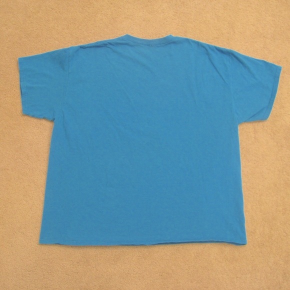 PEACE LOVE CURE Graphic Tee Womens Plus Size 2X XXL Relaxed Fit Blue Pink - Picture 4 of 4